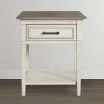 Bella Wood Top Bedside Table