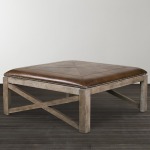 Compass Square Ottoman Cocktail Table