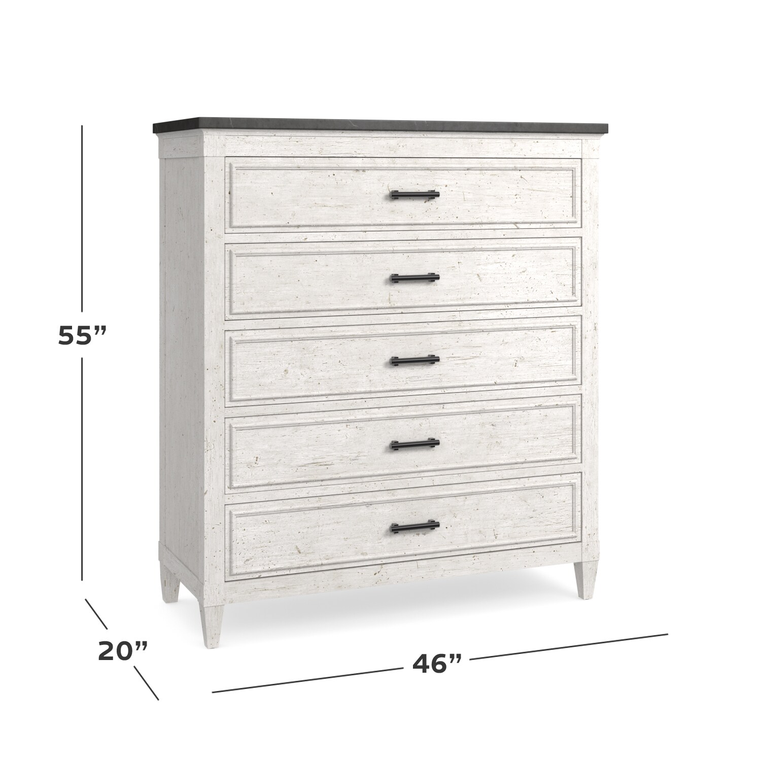 Bella Stone Top 5 Drawer Chest NIS424583660 by Bassett at Oskar Huber