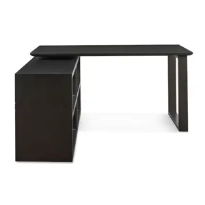 HomeWork Richmond Modular L-Shaped Desk - Dark Mocha