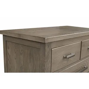Benchmade Abingdon Oak 5 Drawer Chest