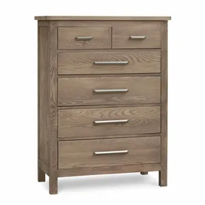 Benchmade Abingdon Oak 5 Drawer Chest