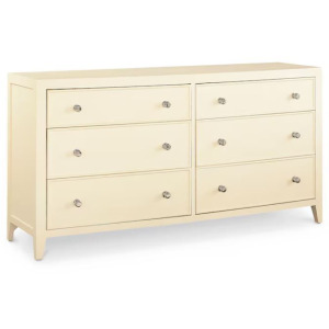 Newbury 6 Drawer Dresser - Newbury Parchment Gesso