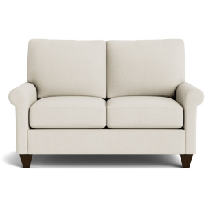 True Custom Roll Arm Loveseat