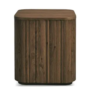 Andora Square Plinth End Table - Chestnut