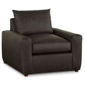 Lawson Leather Wide Track Arm Chair