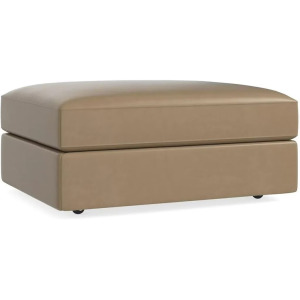 Dover Leather Tufted Rectangle Storage Ottoman