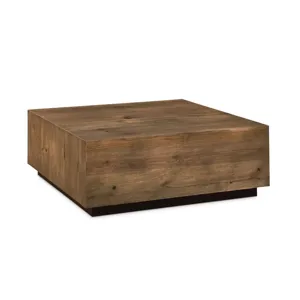 Cascade Square Cocktail Table - Barley Oak