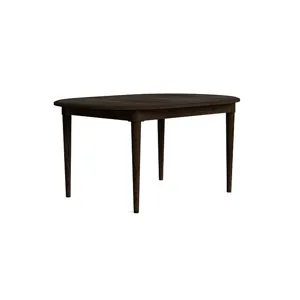HideAway Solid Maple Oval Dining Table - Dark Chestnut