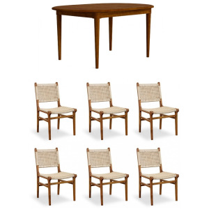 HideAway 7 PC Solid Maple Dining Set