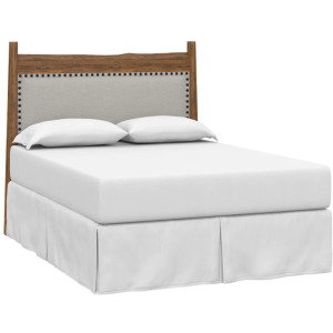 Heritage Maple Live Edge Upholstered King/Cal King Panel Headboard