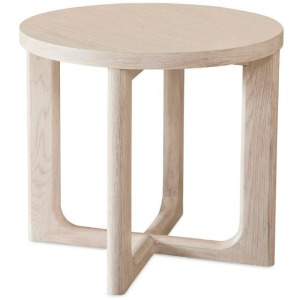 Reston Oak Round End Table