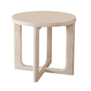 Reston Oak Round End Table