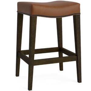 Vail Leather Saddle Counter Stool