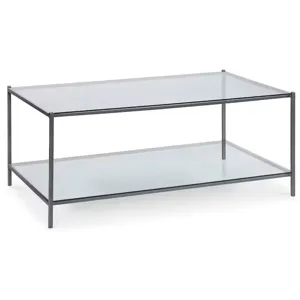 Linville Rectangular Cocktail Table - Gunmetal