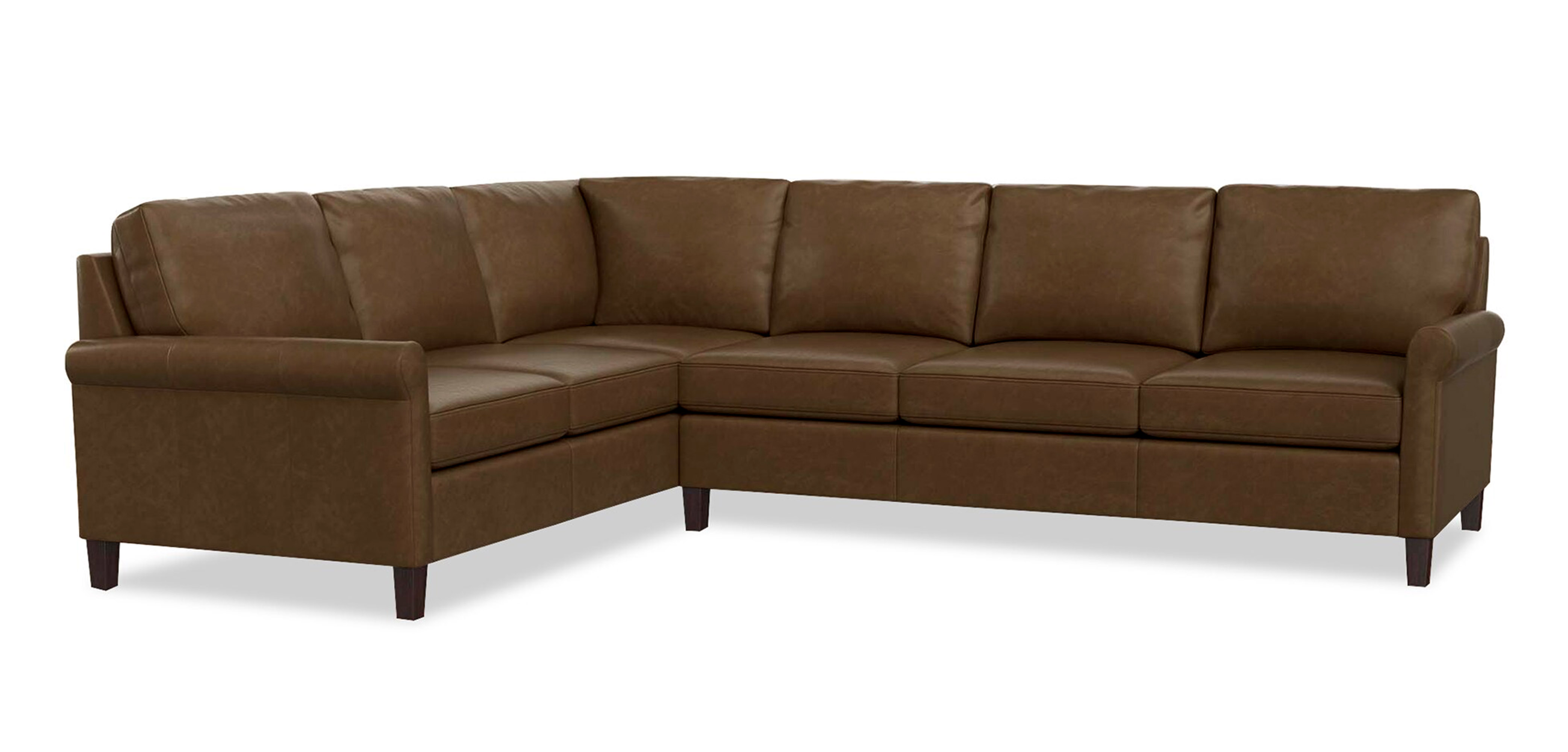 Wellington Leather LShaped Sectional 3119LSECTLL by Bassett at Horton