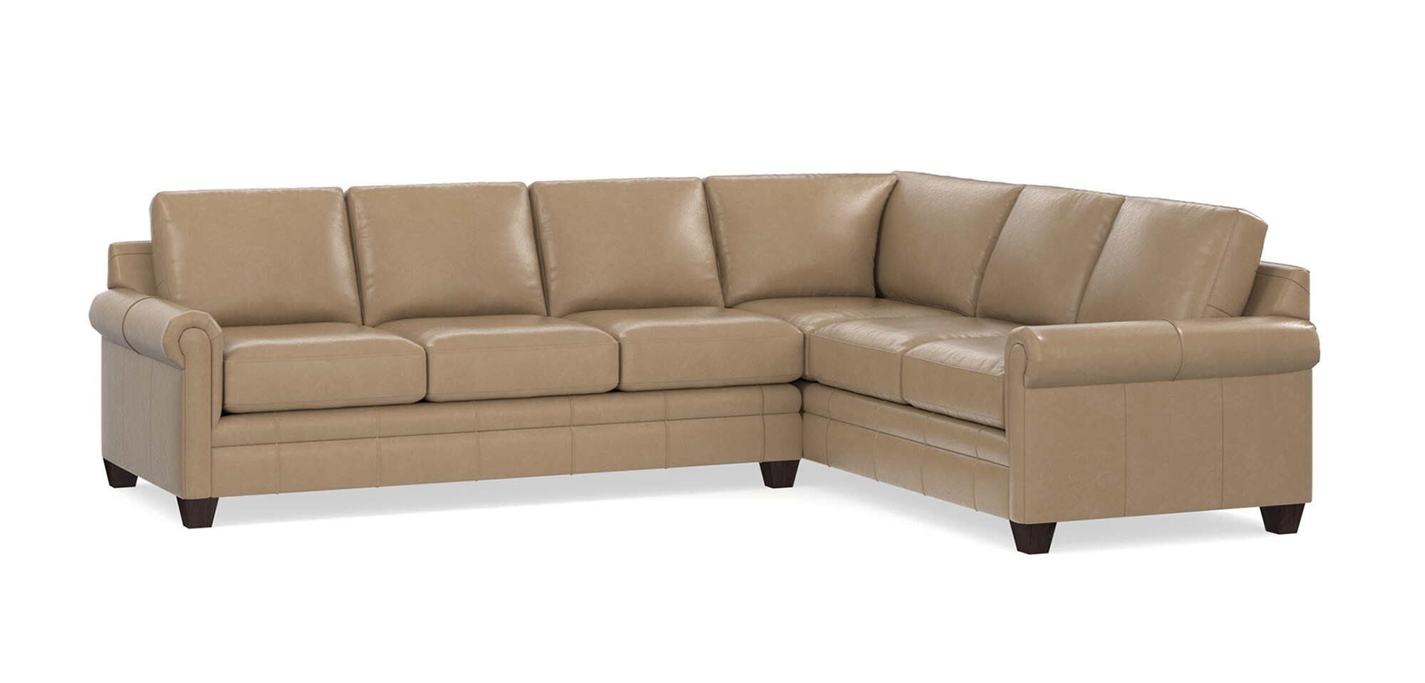 Carolina Leather Large L Shape Sectional 3887LLSECTLR by Bassett at