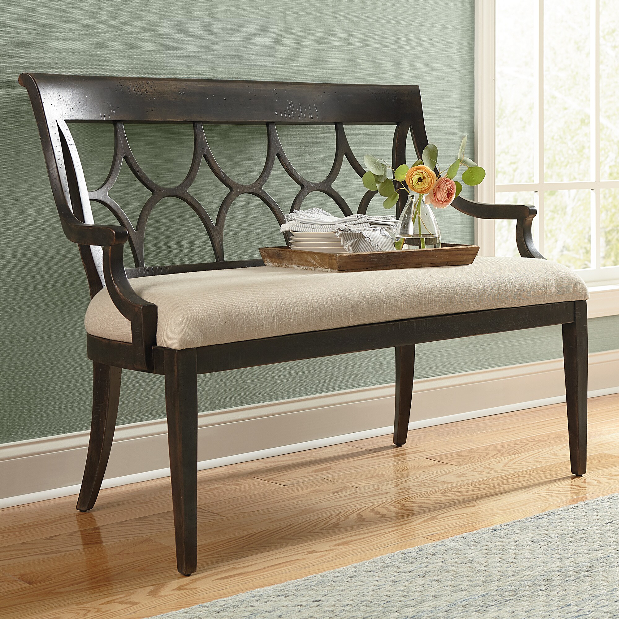 Woodridge Bench 44970348 by Bassett at Horton's Furniture & Mattresses