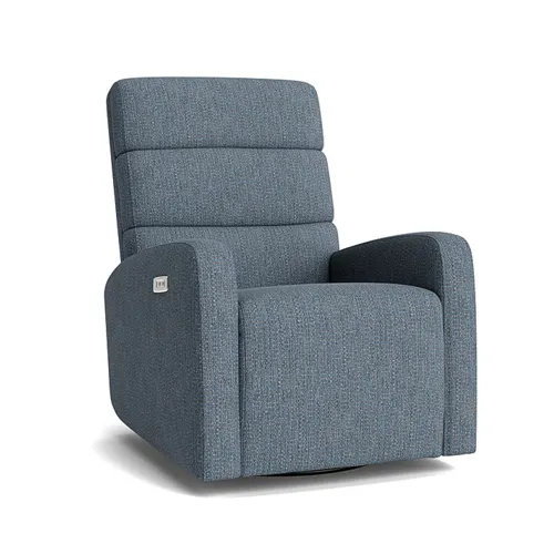 Hudson Track Arm Swivel Glider & Lay Flat Power Recliner