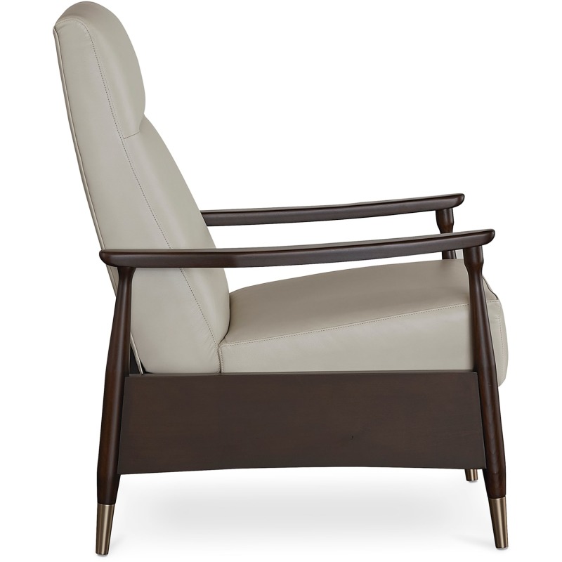 Maris Leather Recliner 12563L by Bassett at Horton's Furniture