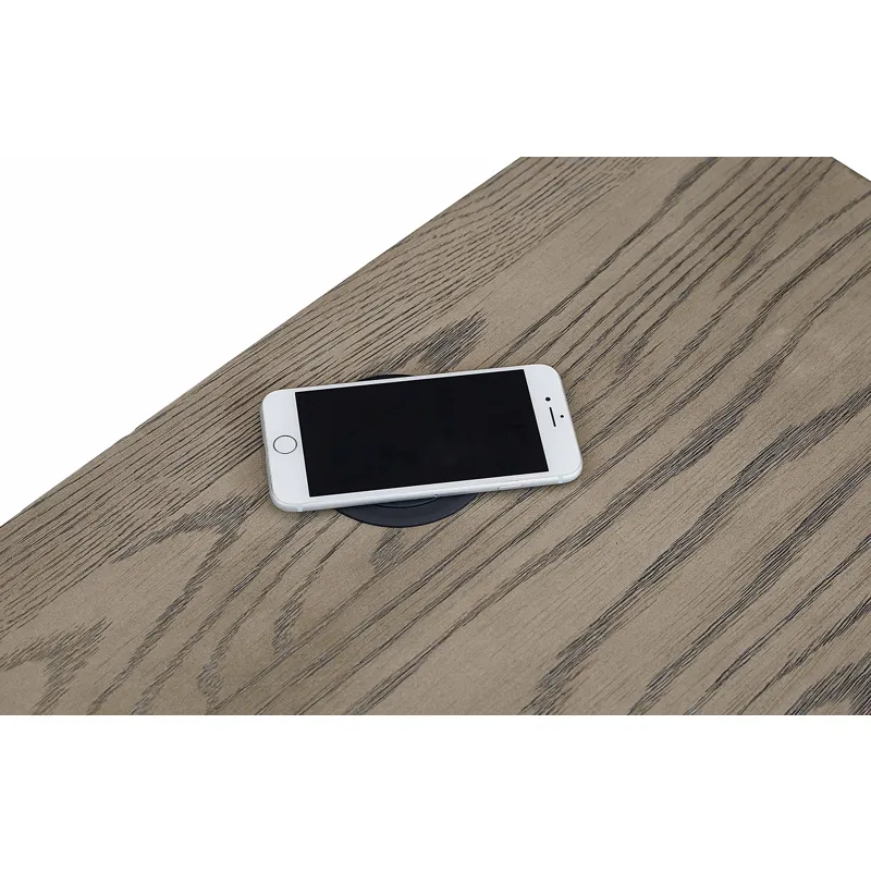 Benchmade Abingdon Oak Bedside Table w/Charger