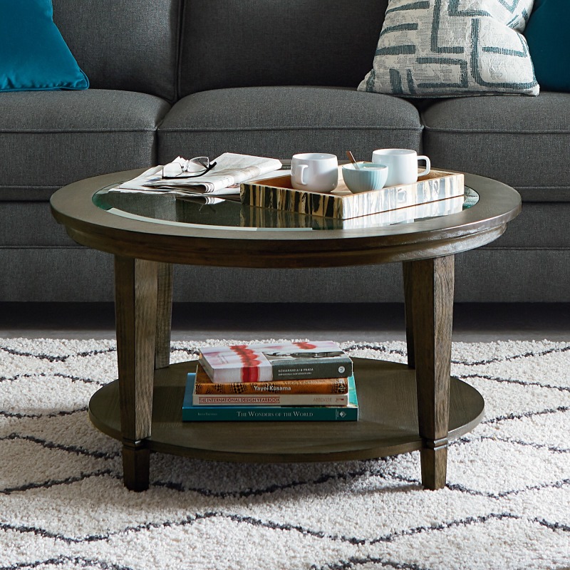 Everyday Value Lewiston Lewiston Glass Top Round Cocktail Table 6589