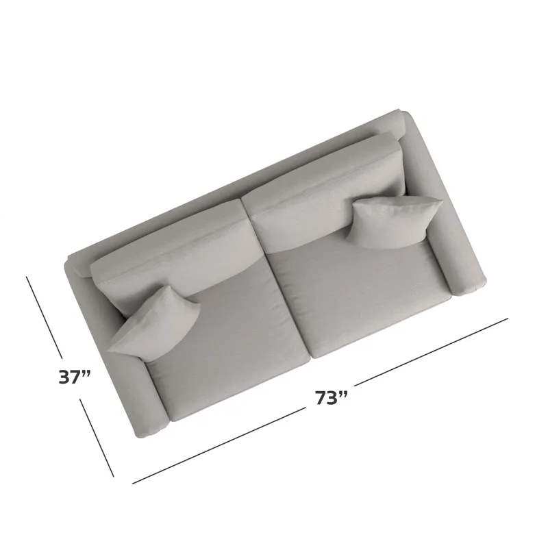 Carolina Panel Arm Studio Sofa