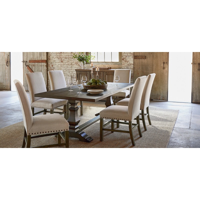 Benchmade Harvest Oak Dining Table 41217242H by Bassett at Turner