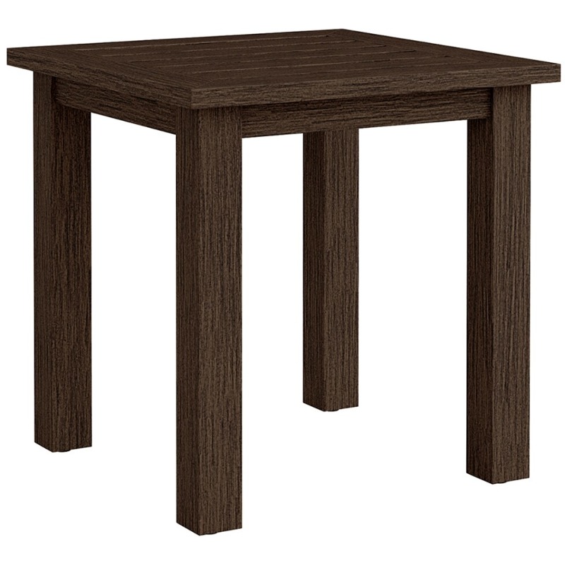 Aluminum Farm Tables Square Side Table A00503W by Bassett at Turner