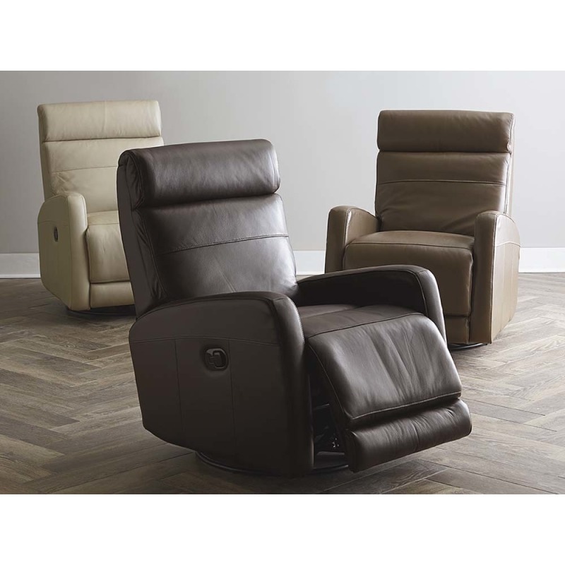 Newport Swivel Glider Recliner by Bassett NIS405168171 Horton's