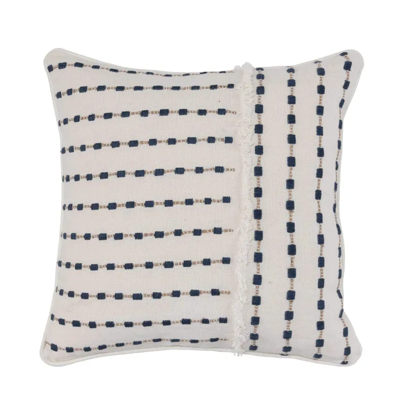 Katia Ivory Navy Pillow