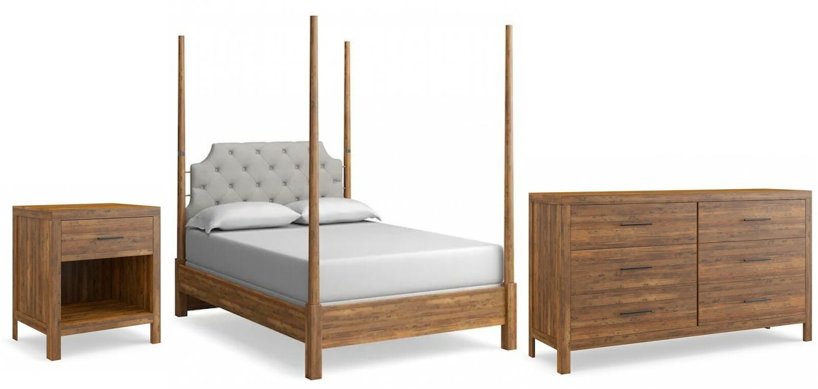 Benchmade 3 PC Midtown Maple King Poster Bedroom Set 2019K163FH+0237