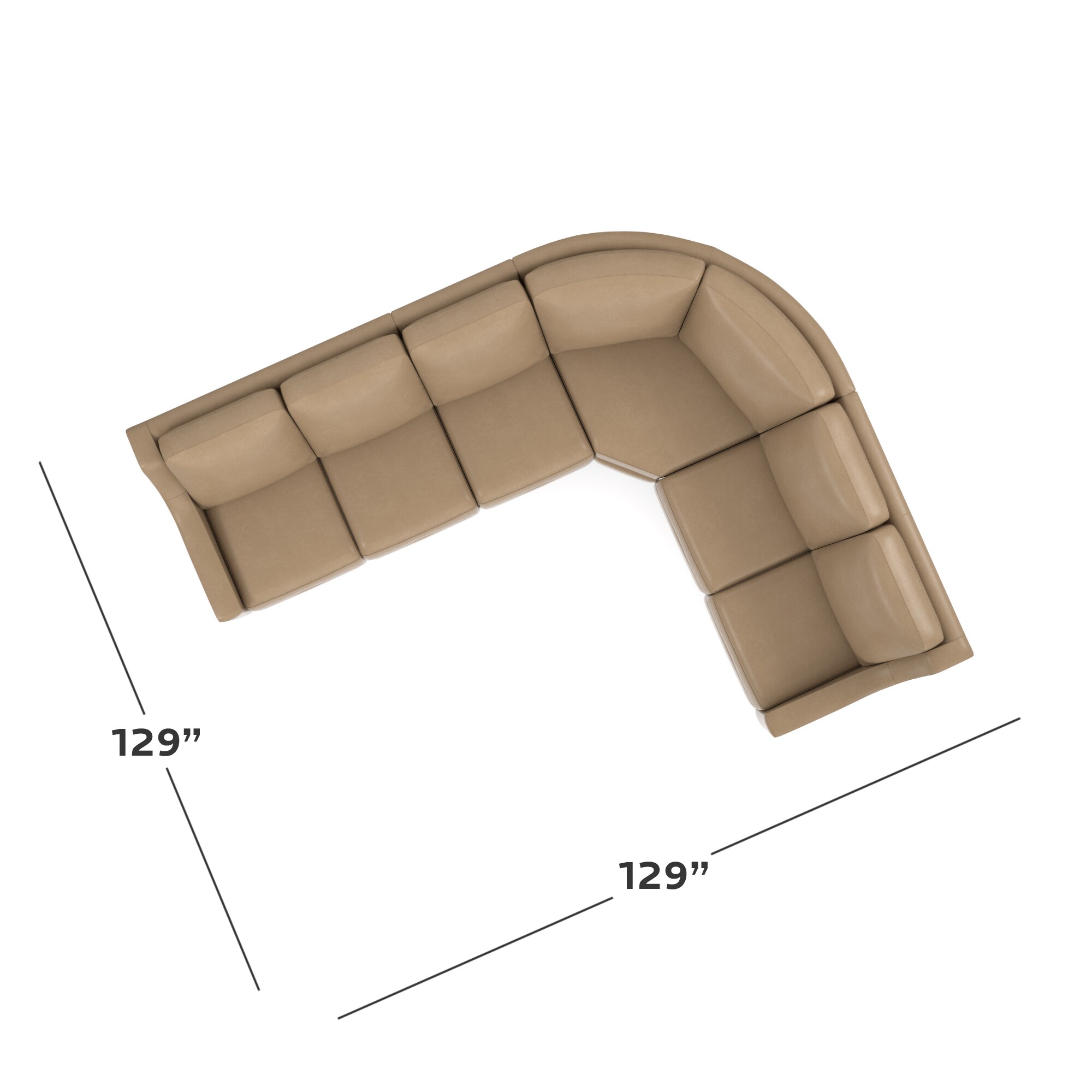Benchmade Motion Reclining Leather L Sectional M000LSECT5L by Bassett