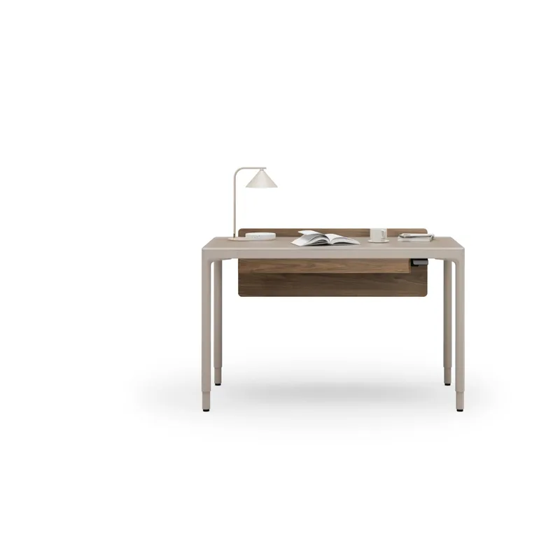 luma-office-lift-compact-desk-6761-BDI-keyboard-storage-drawer-6769-small-adjustable-back-panel-6766