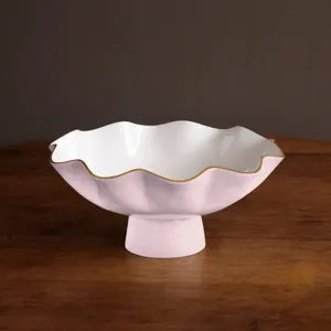 CAMELLIA AND WHITE LARGE BOWL