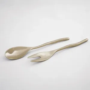 GOLD HYACINTH SALAD SERVER SET