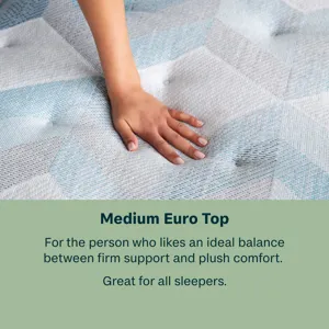 Dream Weaver 12.25\" Medium Euro Top Mattress -Queen