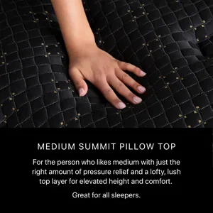 Beautyrest Black Series Four 17.5" Medium Summit Pillow Top Mattress -Cal King Split