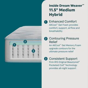 Dream Weaver 11.5\\\" Hybrid Medium Mattress