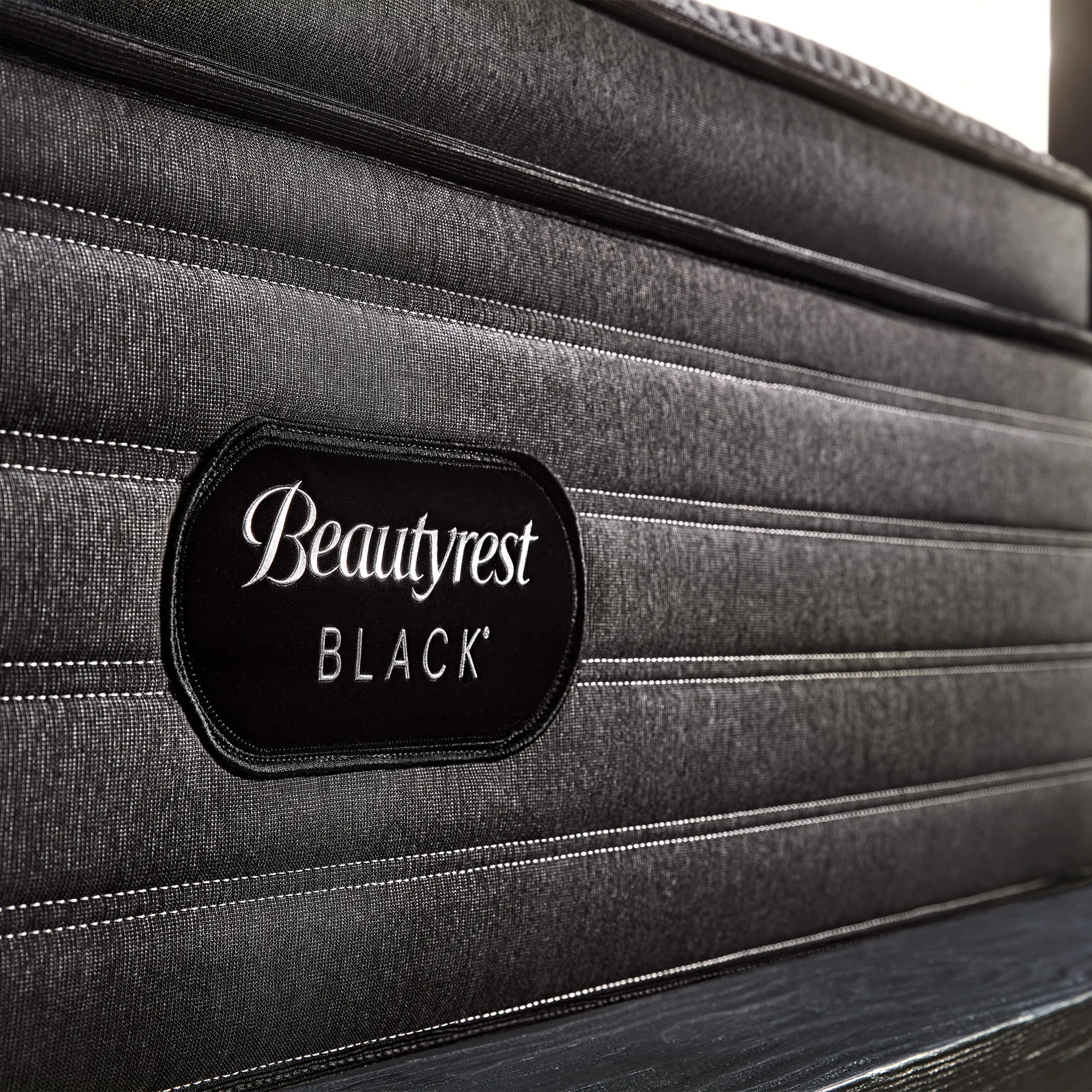 【R&B】Ebony Male La-Z-Boy Harnett Black Bonded Leather Traditional Ergonomic