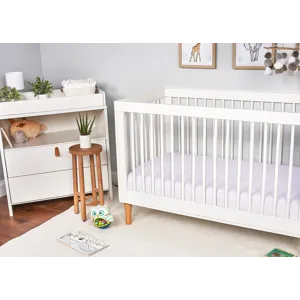 Hyper-Wool Performance Crib Sheet-Bright White