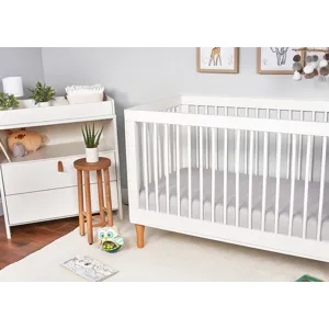 Hyper-Wool Performance Crib Sheet-Light Grey