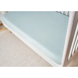 Hyper-Wool Performance Crib Sheet-Baby Blue
