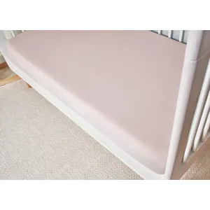 Hyper-Wool Performance Crib Sheet-Light Pink