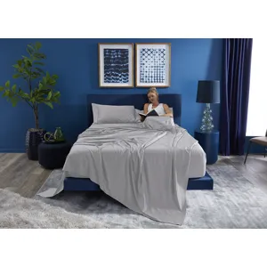 Hyper-Cotton Sheet Set-Light Grey-Full