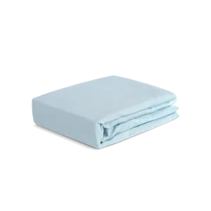 Hyper-Linen Performance Crib Sheet-Baby Blue