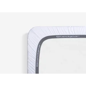 Hyper-Linen Performance Crib Sheet-Bright White