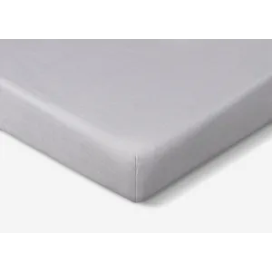Hyper-Linen Performance Crib Sheet-Light Grey