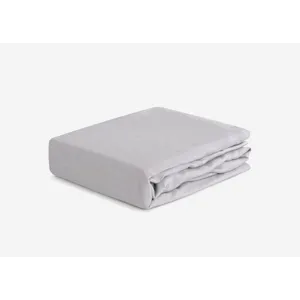 Hyper-Linen Performance Crib Sheet-Light Grey