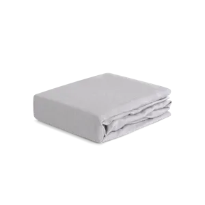 Hyper-Linen Performance Crib Sheet-Light Grey